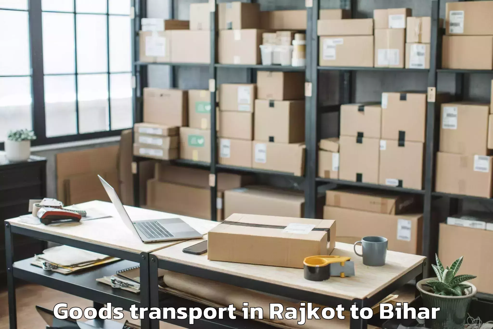 Top Rajkot to Alamnagar Goods Transport Available